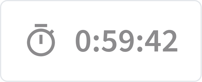 Exam timer counting down